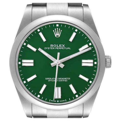 rolex oyster grünes zifferblatt|Rolex Oyster perpetual 41 uhr.